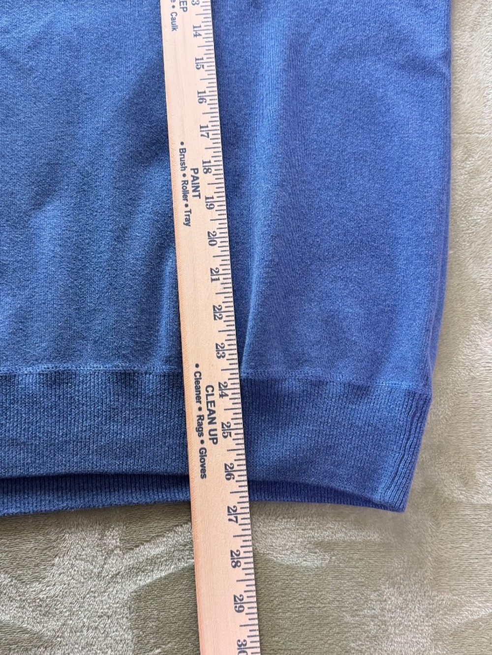 Polo Ralph Lauren Mens Large Blue 100% Cotton Crewneck Sweater Pony Pullover - Picture 7 of 9
